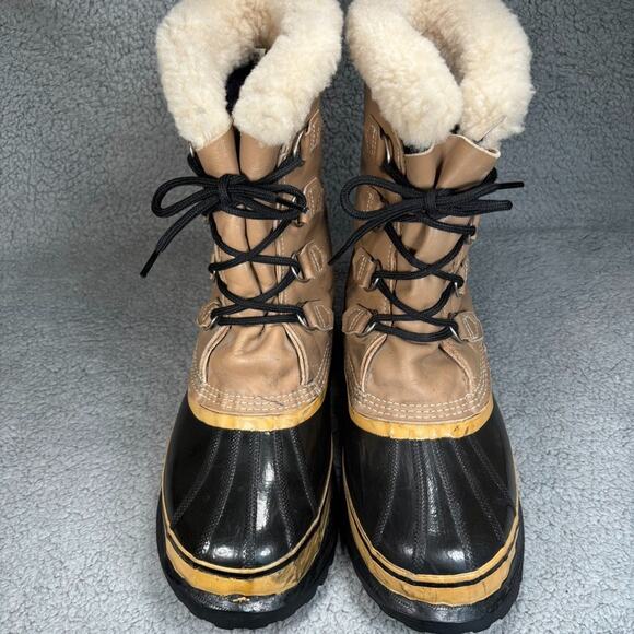 Sorel Caribou Boots Mens 11 Virgin Wool Insulated Kaufman Made in Canada Winter - Picture 4 of 12